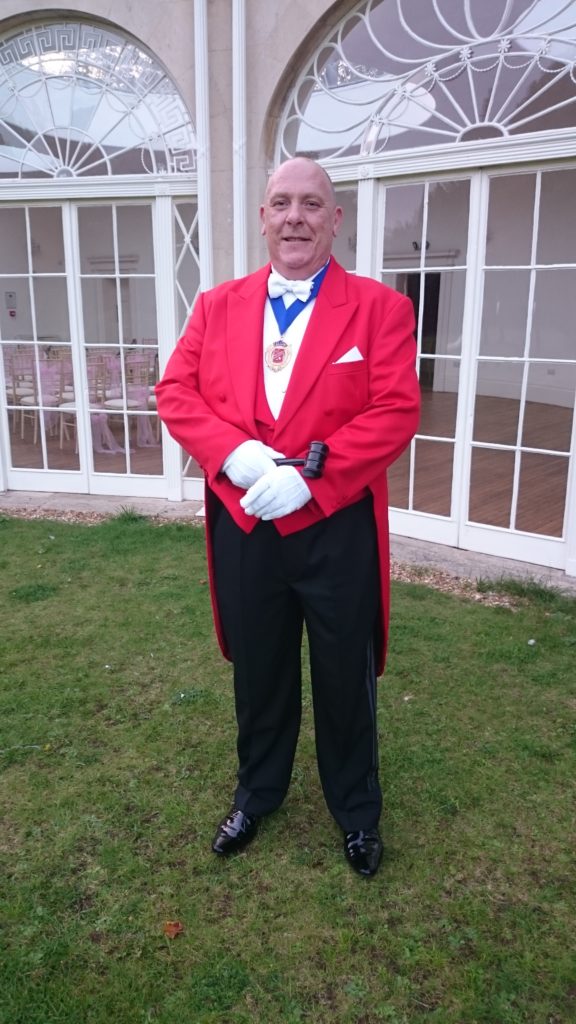 Toastmaster who sings the Ladies Song for Masonic Ladies Night-Festival