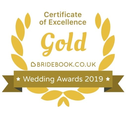 Ian Ellis - Bridebook Wedding Gold Award