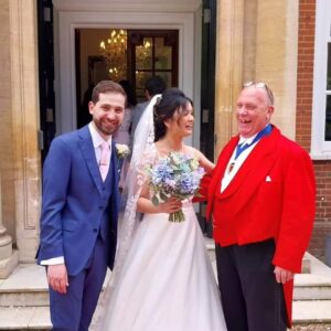 Surrey Toastmaster and Master of Ceremonies Ian Ellis at a Wedding